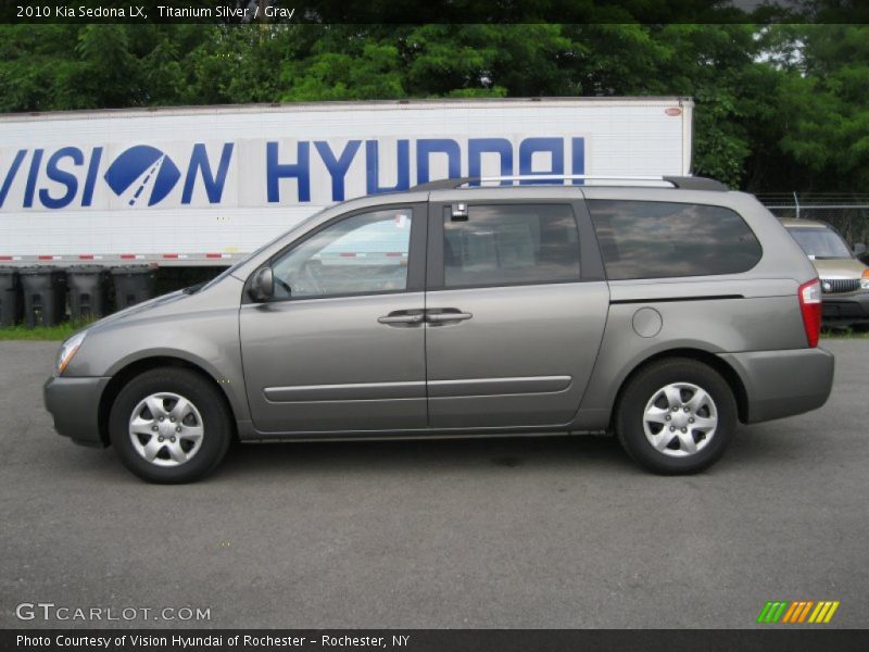 Titanium Silver / Gray 2010 Kia Sedona LX