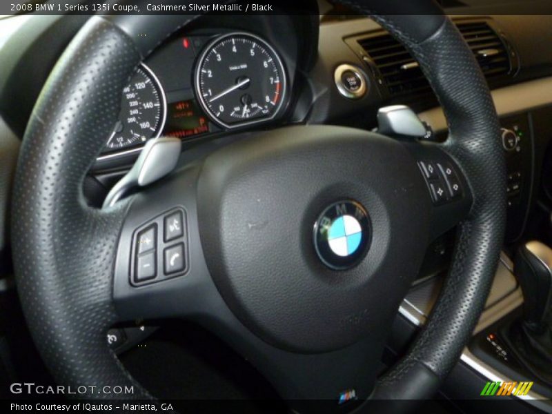 Cashmere Silver Metallic / Black 2008 BMW 1 Series 135i Coupe
