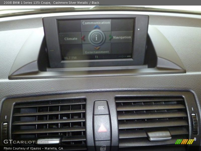 Cashmere Silver Metallic / Black 2008 BMW 1 Series 135i Coupe