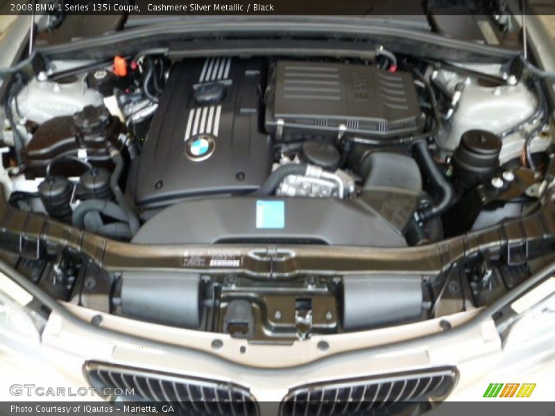 Cashmere Silver Metallic / Black 2008 BMW 1 Series 135i Coupe