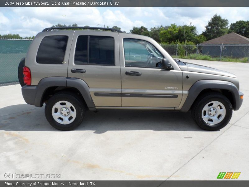 Light Khaki Metallic / Dark Slate Gray 2004 Jeep Liberty Sport