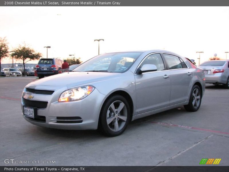 Silverstone Metallic / Titanium Gray 2008 Chevrolet Malibu LT Sedan