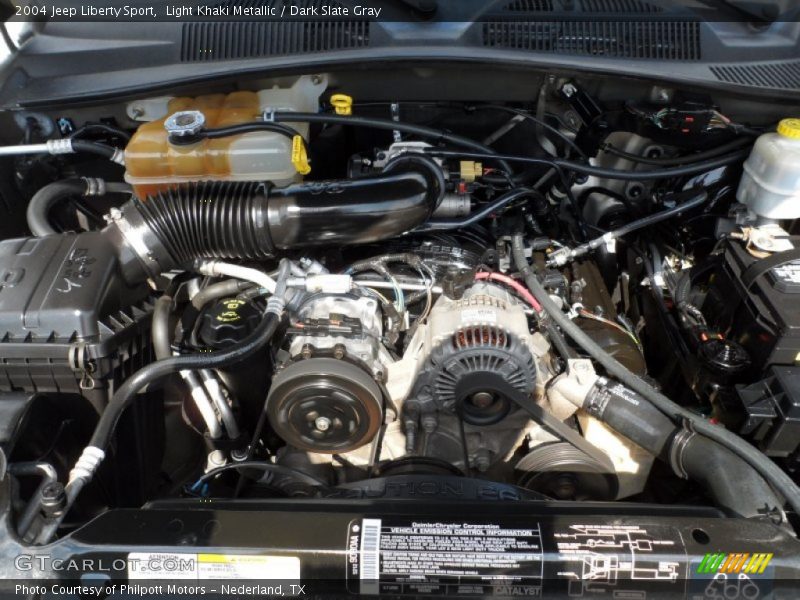 Light Khaki Metallic / Dark Slate Gray 2004 Jeep Liberty Sport