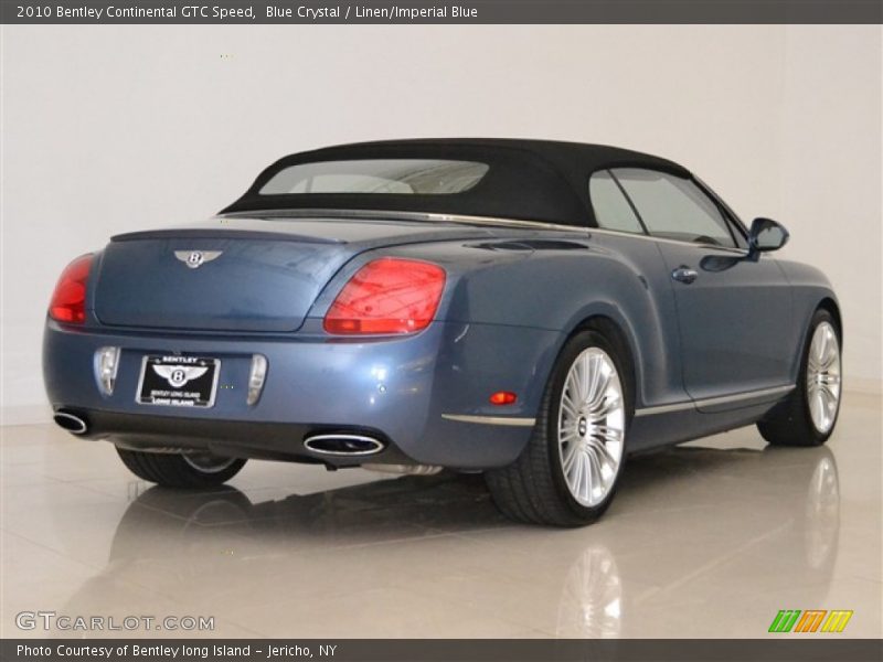 Blue Crystal / Linen/Imperial Blue 2010 Bentley Continental GTC Speed