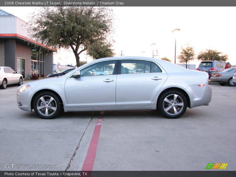 Silverstone Metallic / Titanium Gray 2008 Chevrolet Malibu LT Sedan