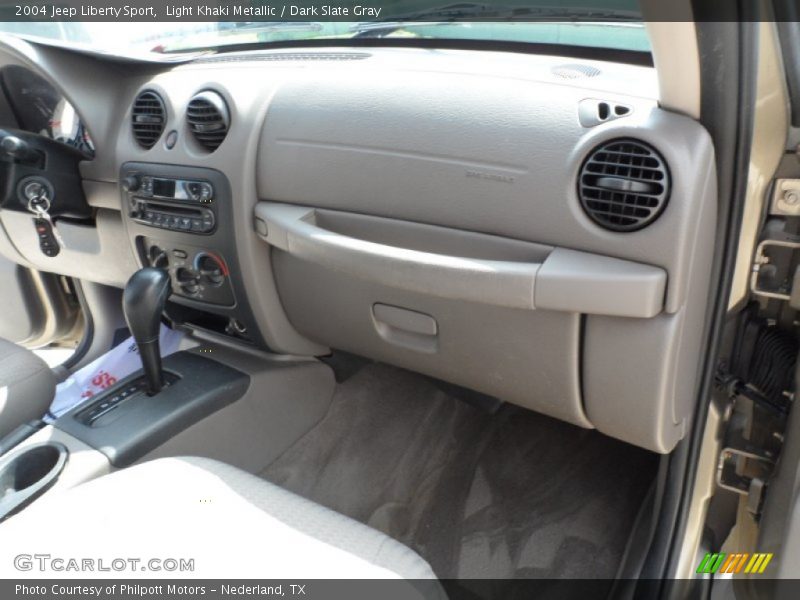 Light Khaki Metallic / Dark Slate Gray 2004 Jeep Liberty Sport