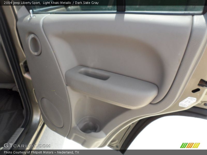 Light Khaki Metallic / Dark Slate Gray 2004 Jeep Liberty Sport