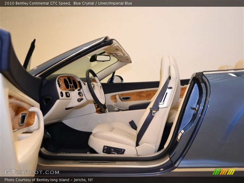  2010 Continental GTC Speed Linen/Imperial Blue Interior