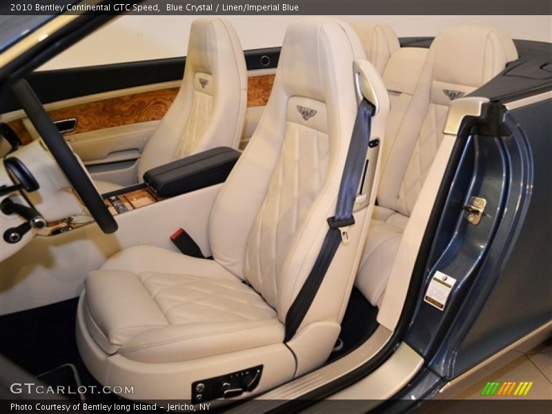  2010 Continental GTC Speed Linen/Imperial Blue Interior