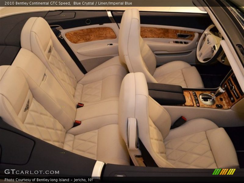  2010 Continental GTC Speed Linen/Imperial Blue Interior