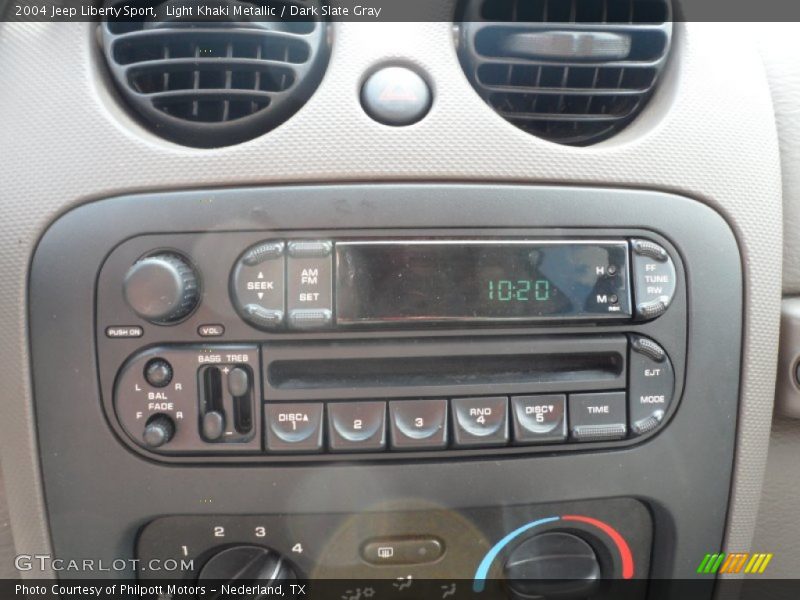 Light Khaki Metallic / Dark Slate Gray 2004 Jeep Liberty Sport