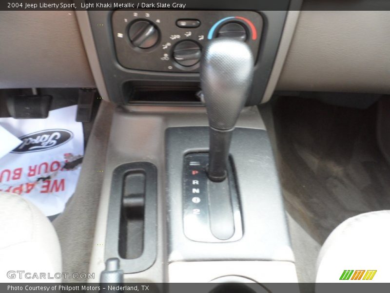 Light Khaki Metallic / Dark Slate Gray 2004 Jeep Liberty Sport