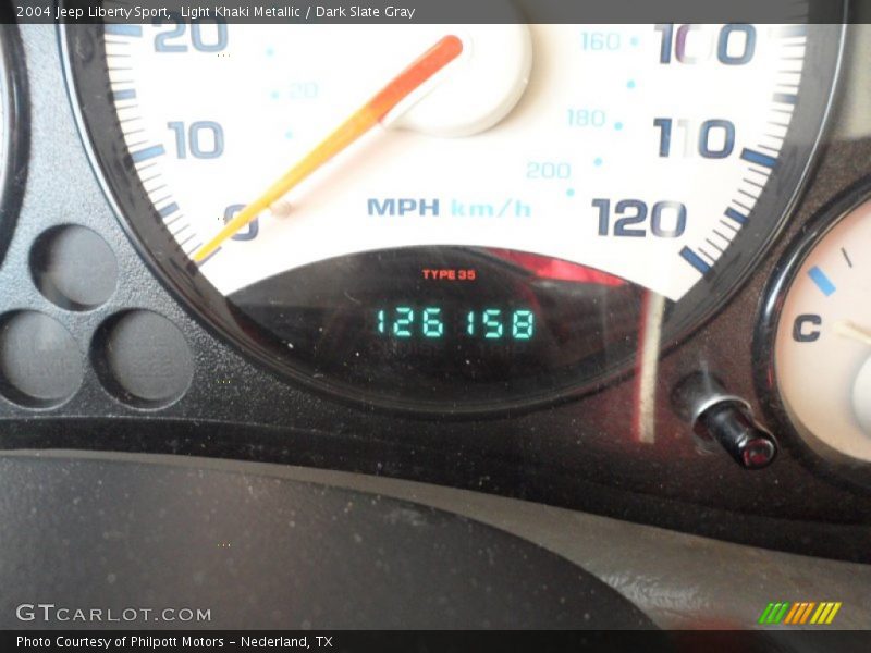 Light Khaki Metallic / Dark Slate Gray 2004 Jeep Liberty Sport