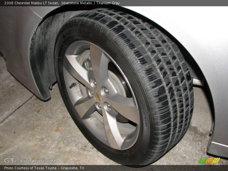Silverstone Metallic / Titanium Gray 2008 Chevrolet Malibu LT Sedan