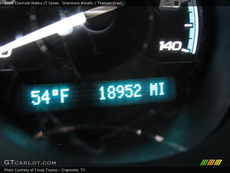 Silverstone Metallic / Titanium Gray 2008 Chevrolet Malibu LT Sedan