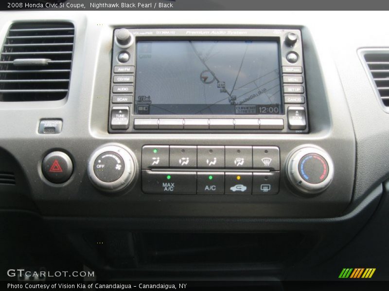 Nighthawk Black Pearl / Black 2008 Honda Civic Si Coupe