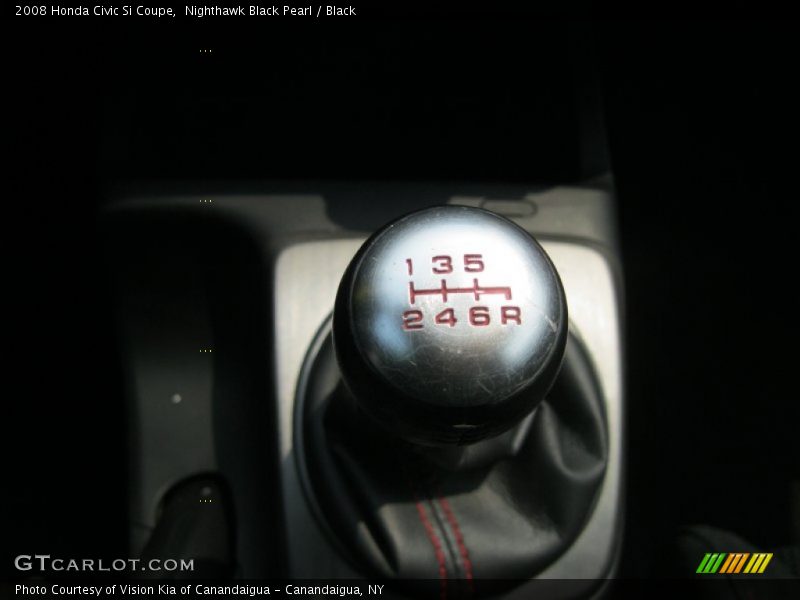 Nighthawk Black Pearl / Black 2008 Honda Civic Si Coupe