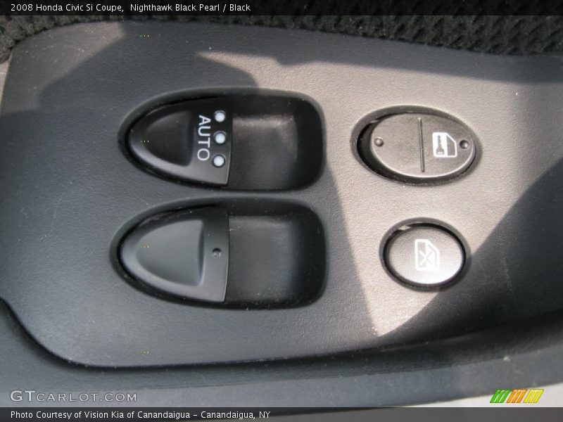 Nighthawk Black Pearl / Black 2008 Honda Civic Si Coupe
