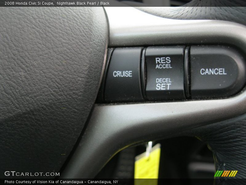 Nighthawk Black Pearl / Black 2008 Honda Civic Si Coupe