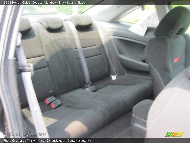 Nighthawk Black Pearl / Black 2008 Honda Civic Si Coupe