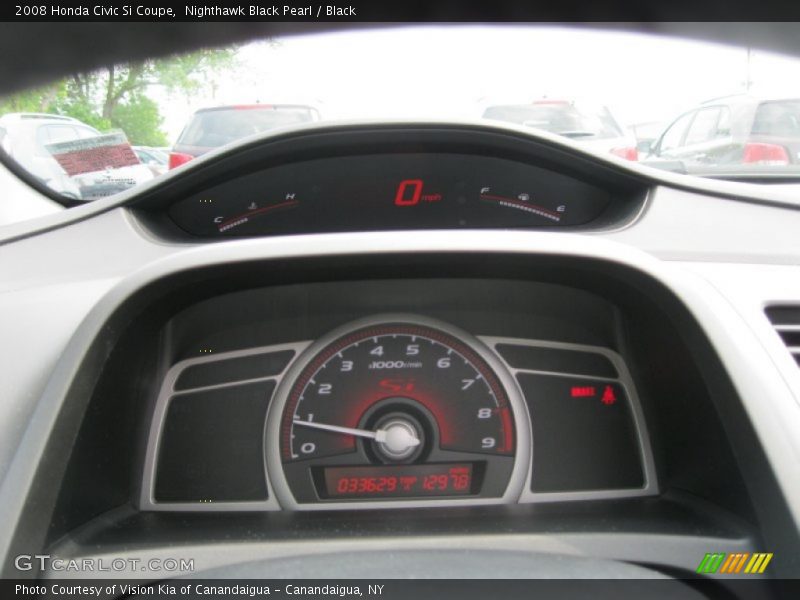 Nighthawk Black Pearl / Black 2008 Honda Civic Si Coupe