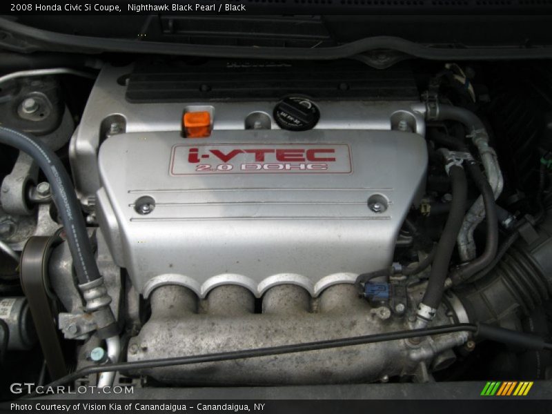 Nighthawk Black Pearl / Black 2008 Honda Civic Si Coupe