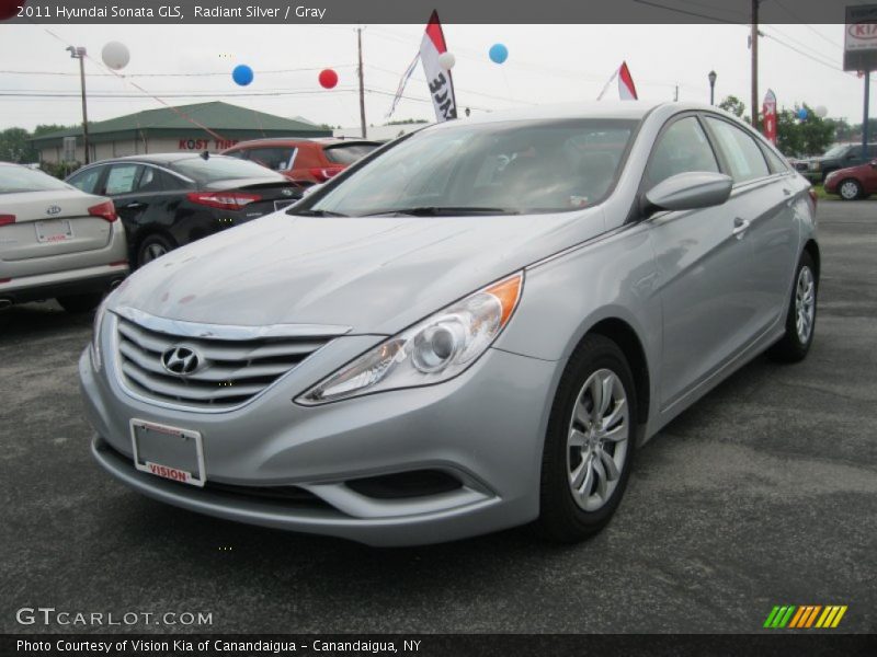 Radiant Silver / Gray 2011 Hyundai Sonata GLS