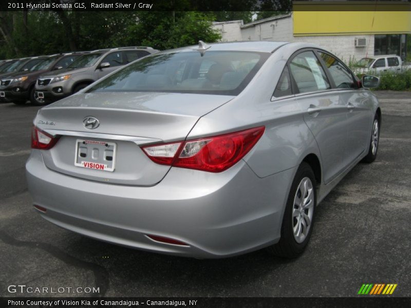 Radiant Silver / Gray 2011 Hyundai Sonata GLS