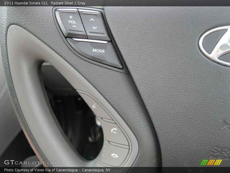 Radiant Silver / Gray 2011 Hyundai Sonata GLS