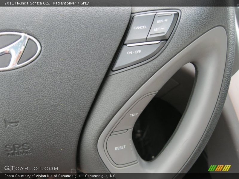 Radiant Silver / Gray 2011 Hyundai Sonata GLS