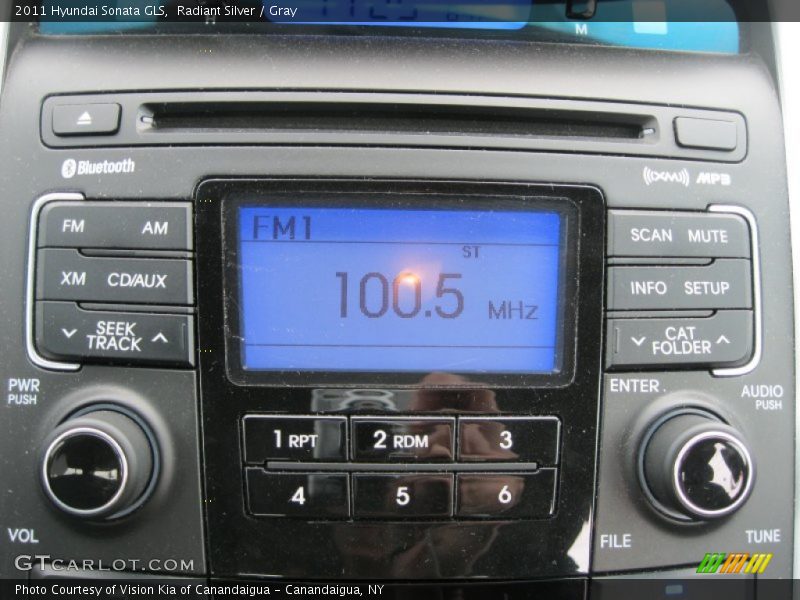 Radiant Silver / Gray 2011 Hyundai Sonata GLS