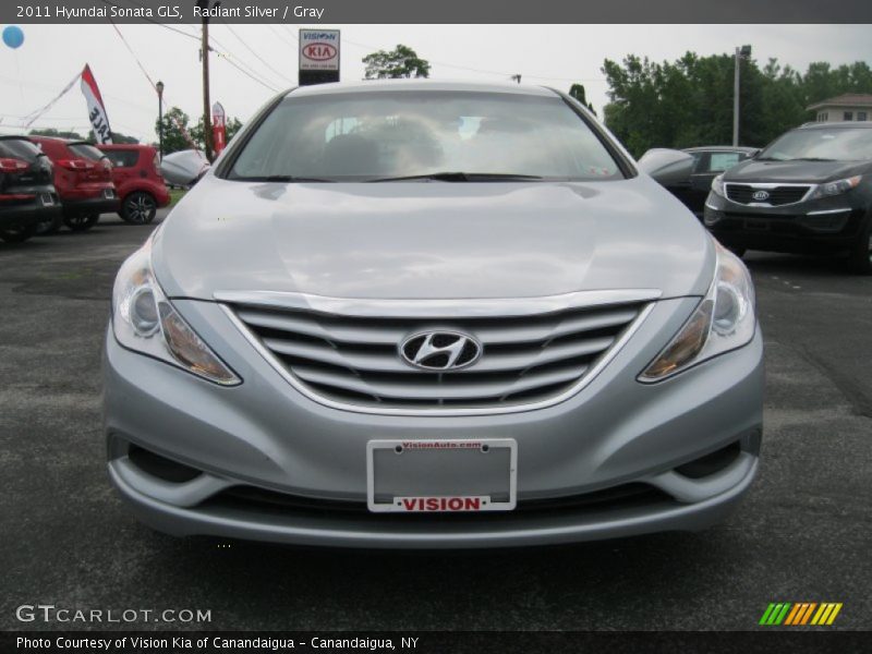Radiant Silver / Gray 2011 Hyundai Sonata GLS