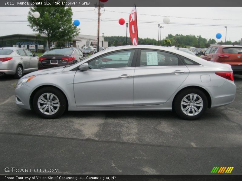 Radiant Silver / Gray 2011 Hyundai Sonata GLS