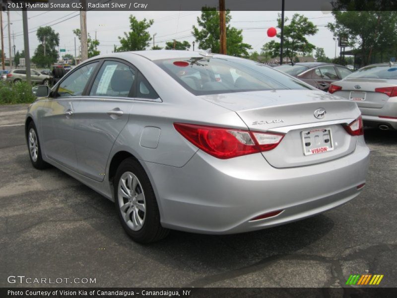 Radiant Silver / Gray 2011 Hyundai Sonata GLS