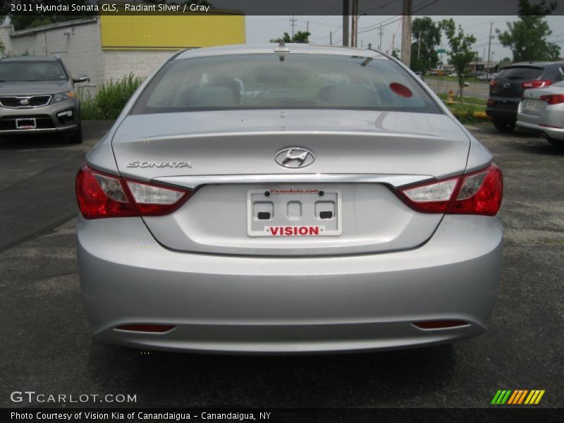 Radiant Silver / Gray 2011 Hyundai Sonata GLS