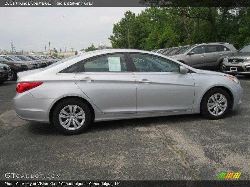 Radiant Silver / Gray 2011 Hyundai Sonata GLS
