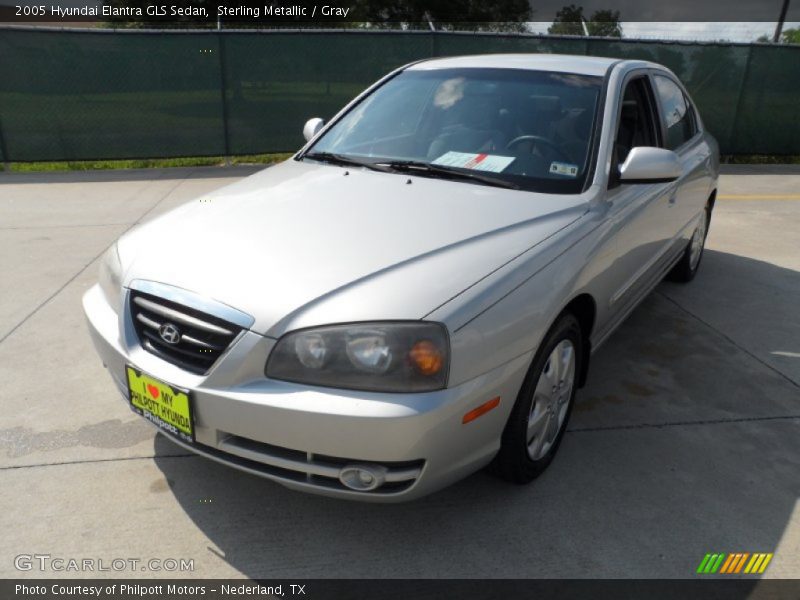 Sterling Metallic / Gray 2005 Hyundai Elantra GLS Sedan