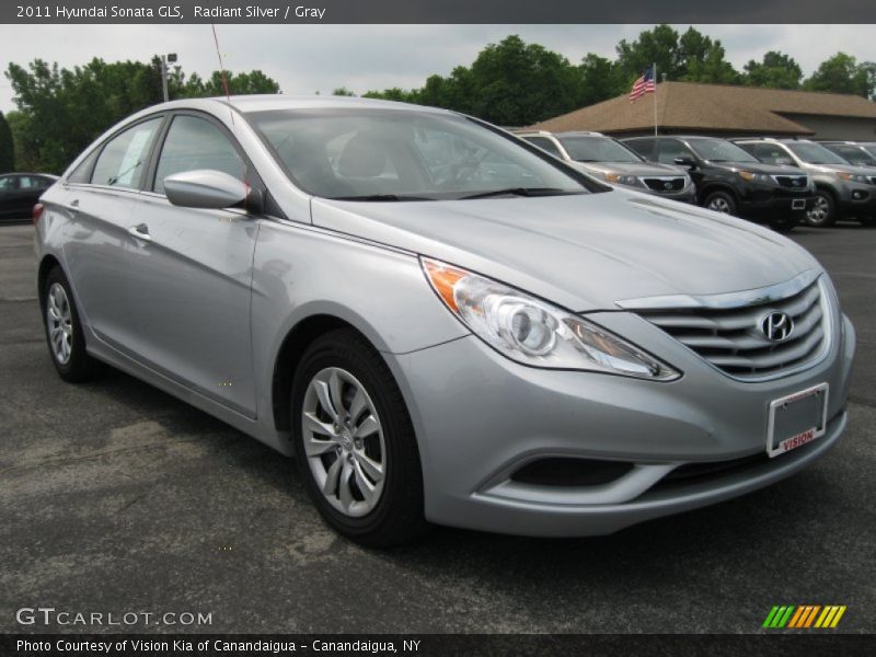 Radiant Silver / Gray 2011 Hyundai Sonata GLS