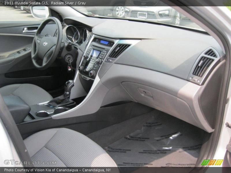 Radiant Silver / Gray 2011 Hyundai Sonata GLS