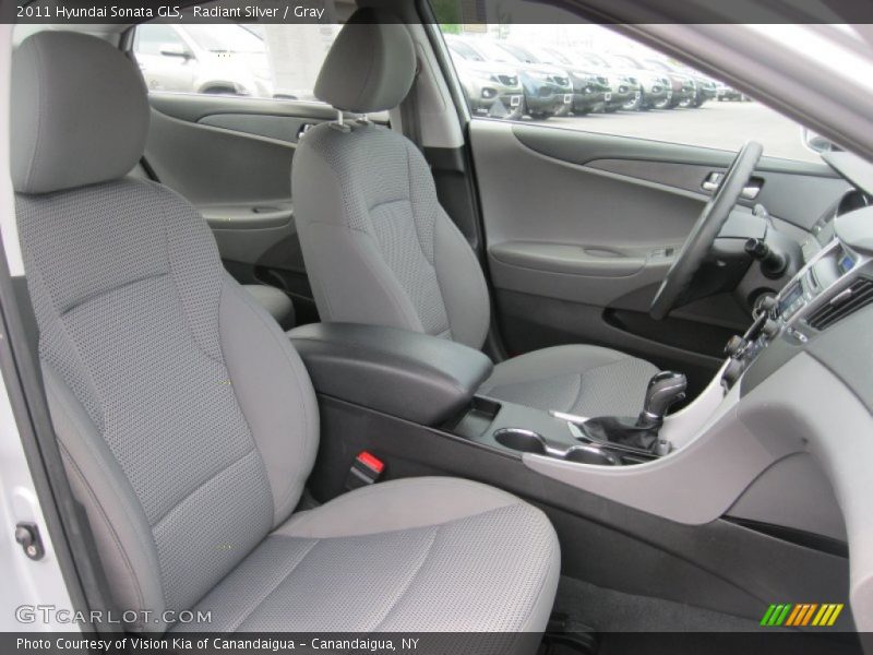 Radiant Silver / Gray 2011 Hyundai Sonata GLS