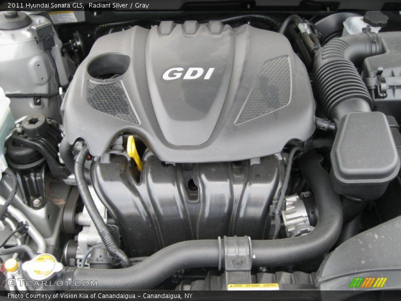 Radiant Silver / Gray 2011 Hyundai Sonata GLS