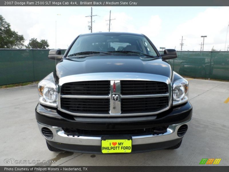Brilliant Black / Medium Slate Gray 2007 Dodge Ram 2500 SLT Mega Cab 4x4