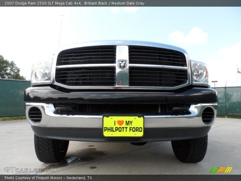 Brilliant Black / Medium Slate Gray 2007 Dodge Ram 2500 SLT Mega Cab 4x4