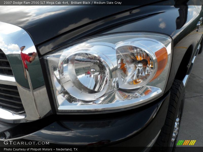 Brilliant Black / Medium Slate Gray 2007 Dodge Ram 2500 SLT Mega Cab 4x4