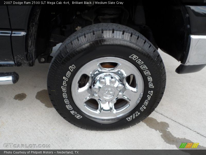 Brilliant Black / Medium Slate Gray 2007 Dodge Ram 2500 SLT Mega Cab 4x4