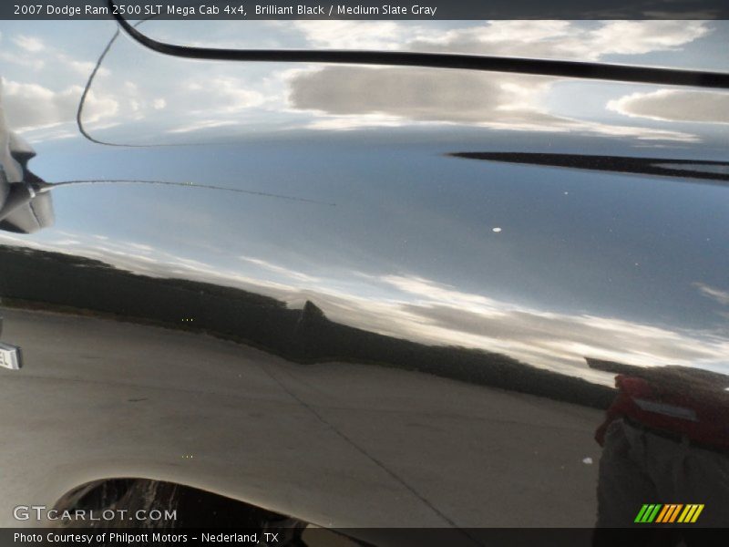 Brilliant Black / Medium Slate Gray 2007 Dodge Ram 2500 SLT Mega Cab 4x4