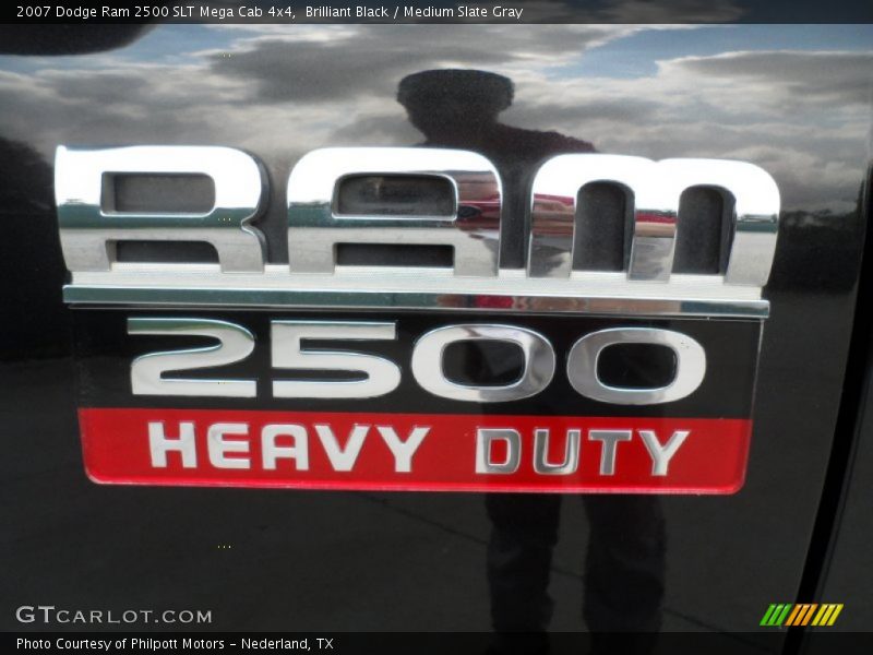 Brilliant Black / Medium Slate Gray 2007 Dodge Ram 2500 SLT Mega Cab 4x4