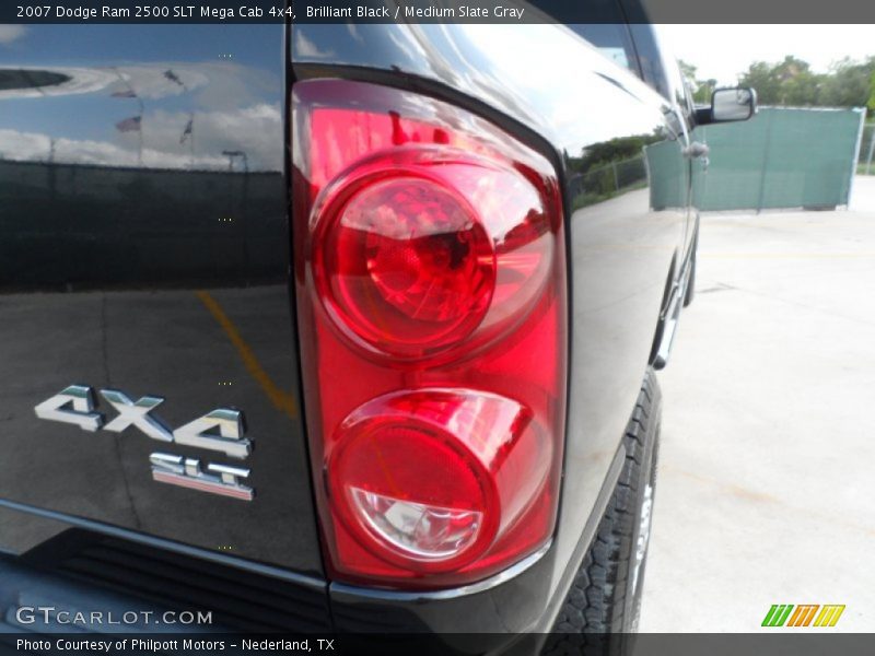 Brilliant Black / Medium Slate Gray 2007 Dodge Ram 2500 SLT Mega Cab 4x4