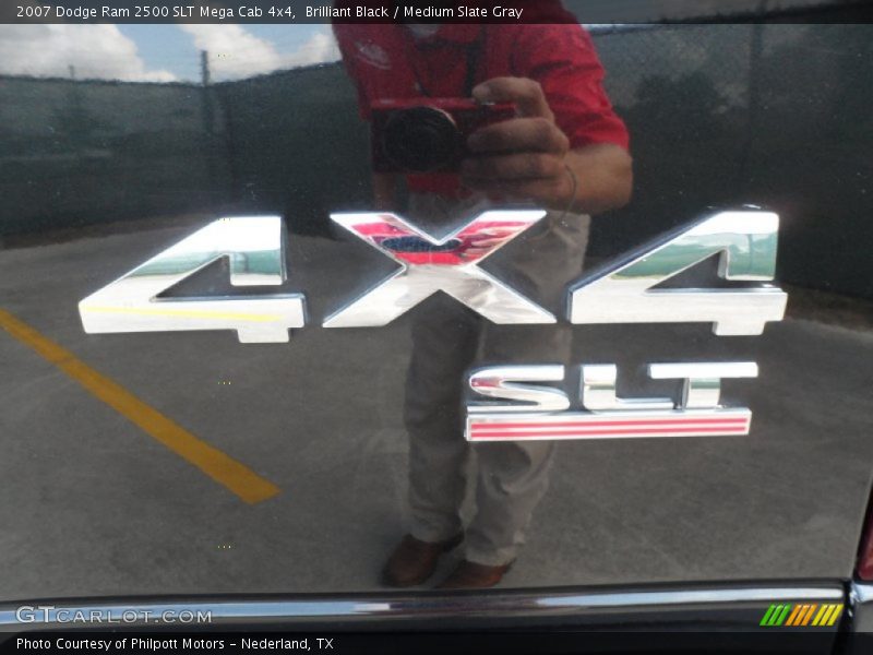 Brilliant Black / Medium Slate Gray 2007 Dodge Ram 2500 SLT Mega Cab 4x4