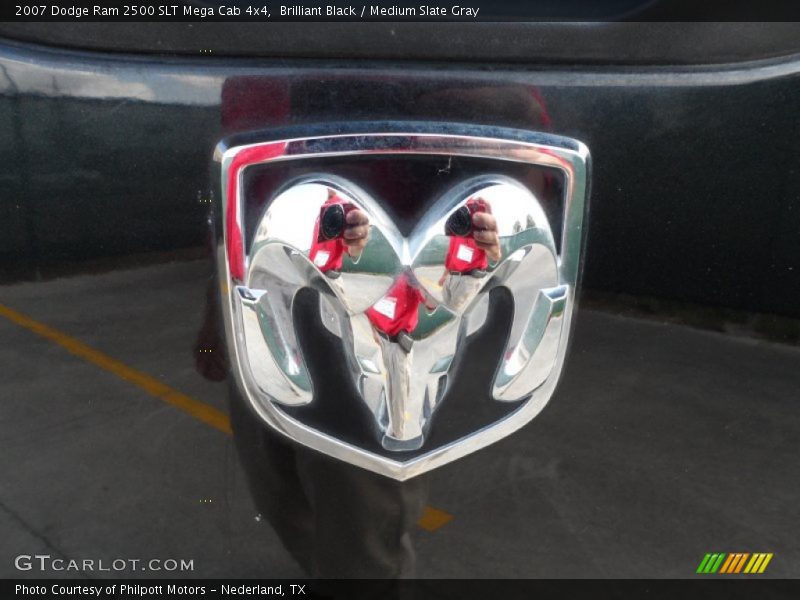 Brilliant Black / Medium Slate Gray 2007 Dodge Ram 2500 SLT Mega Cab 4x4